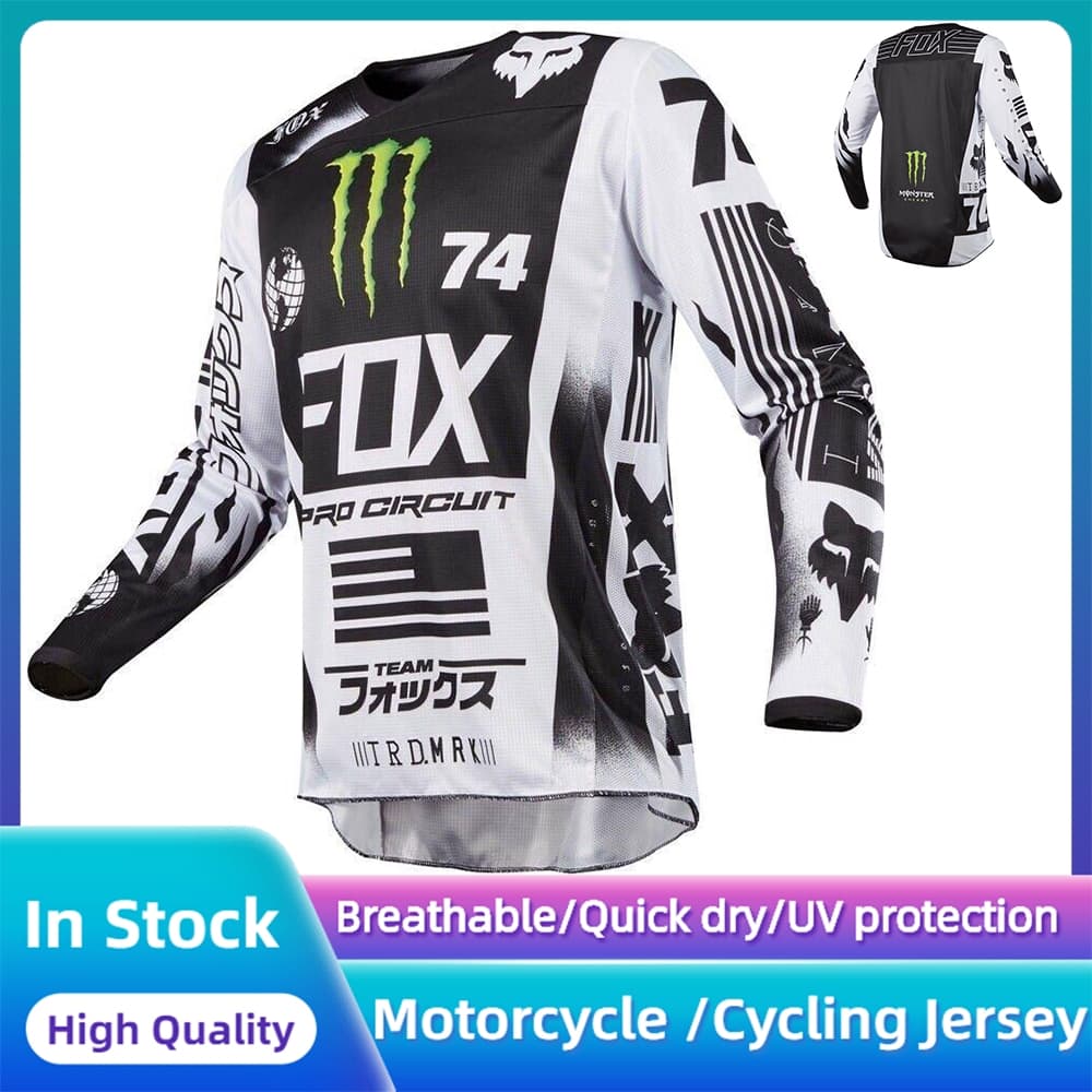 2025 Estoque Pronto COD Camisa Masculina De Motocross 180 PRO CIRCUIT Edição Especial JERSEY Camiseta De Manga Comprida