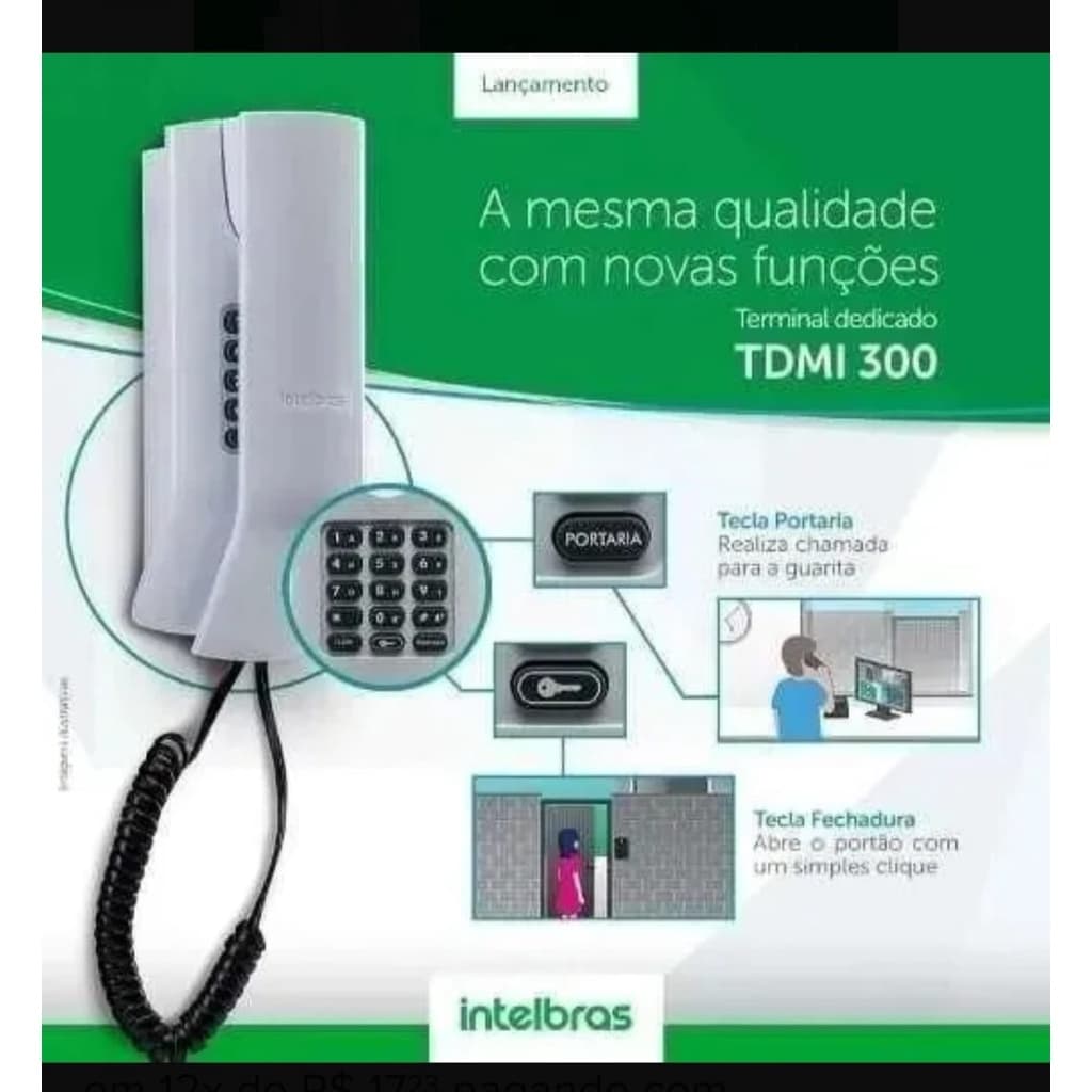 Interfone Terminal Condominios Tdmi 300 Intelbras