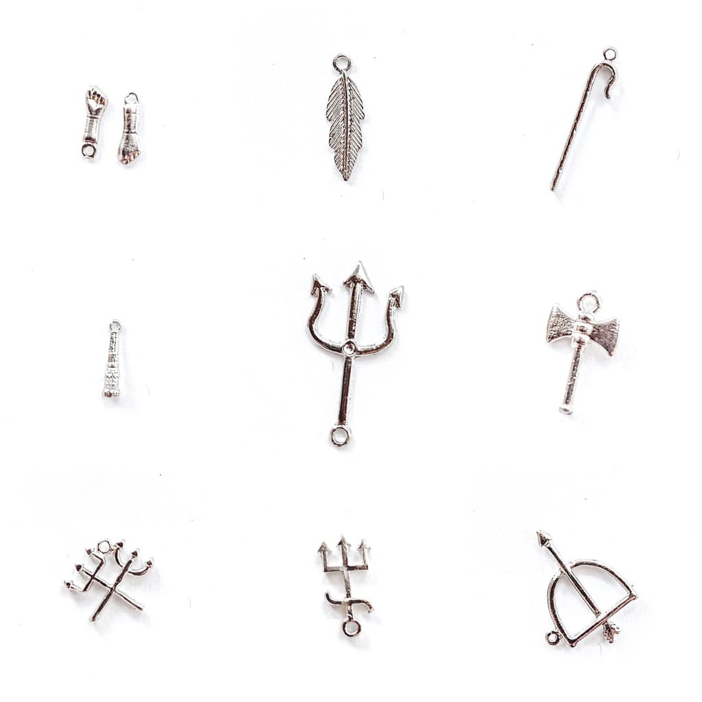 Pingente ferramenta de Orixá - PRATA - Umbanda e Candomblé - Para guias, colares e pulseiras. (Anúncio 1)