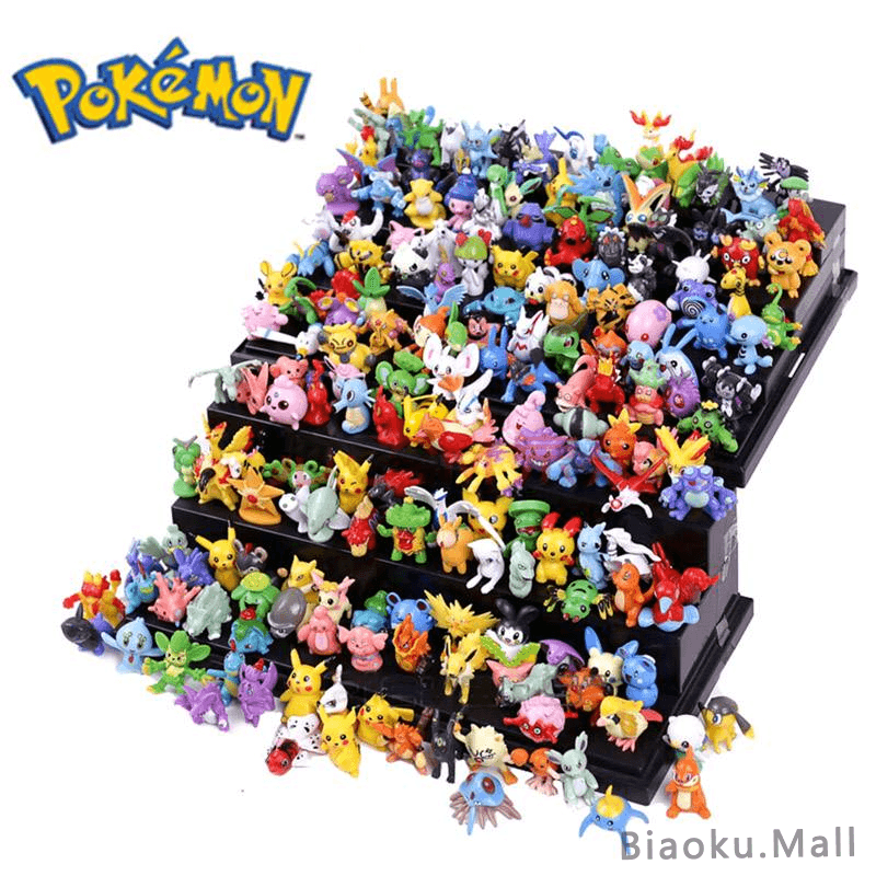 144pcs Diferentes Estilos Figuras Pokemon Coleção Modelo Pikachu Pok Mon Anime Figura Brinquedos