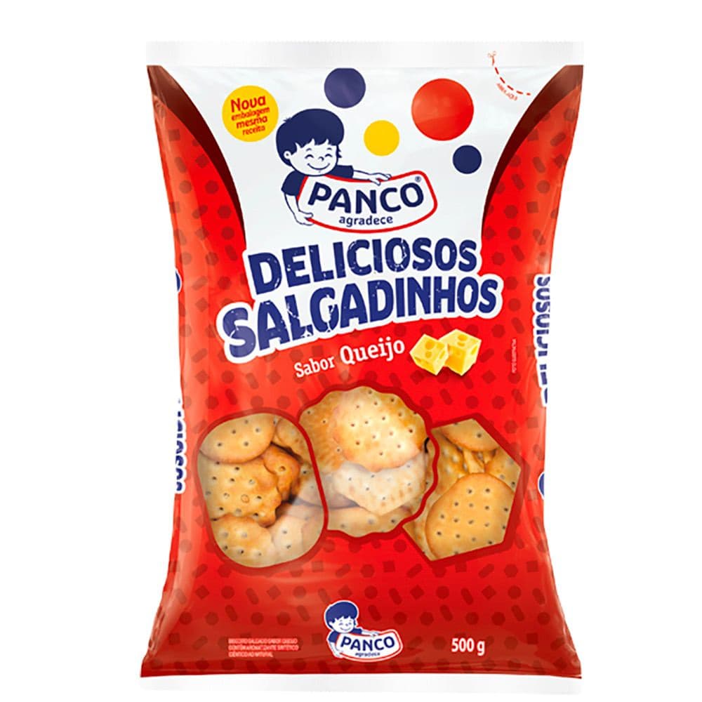 Kit C/3 Biscoito Deliciosos salgadinhos Panco 500g