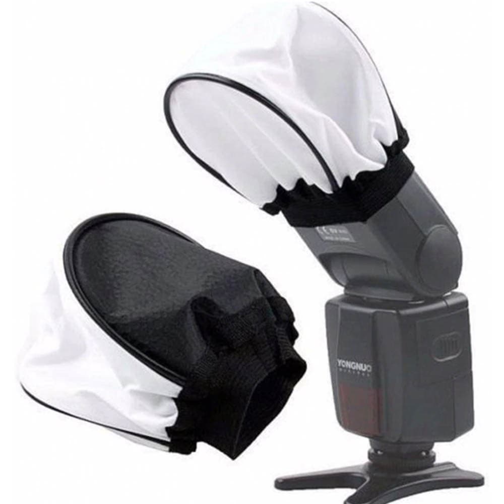 Difusor Branco Flash Universal Omni Bounce Tenda Câmera DSLR