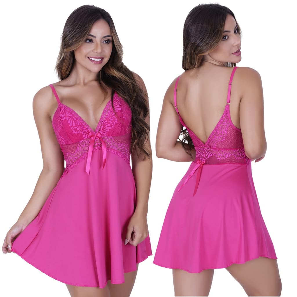 Camisola Feminina Leide sem Bojo de Microfibra Light e Renda