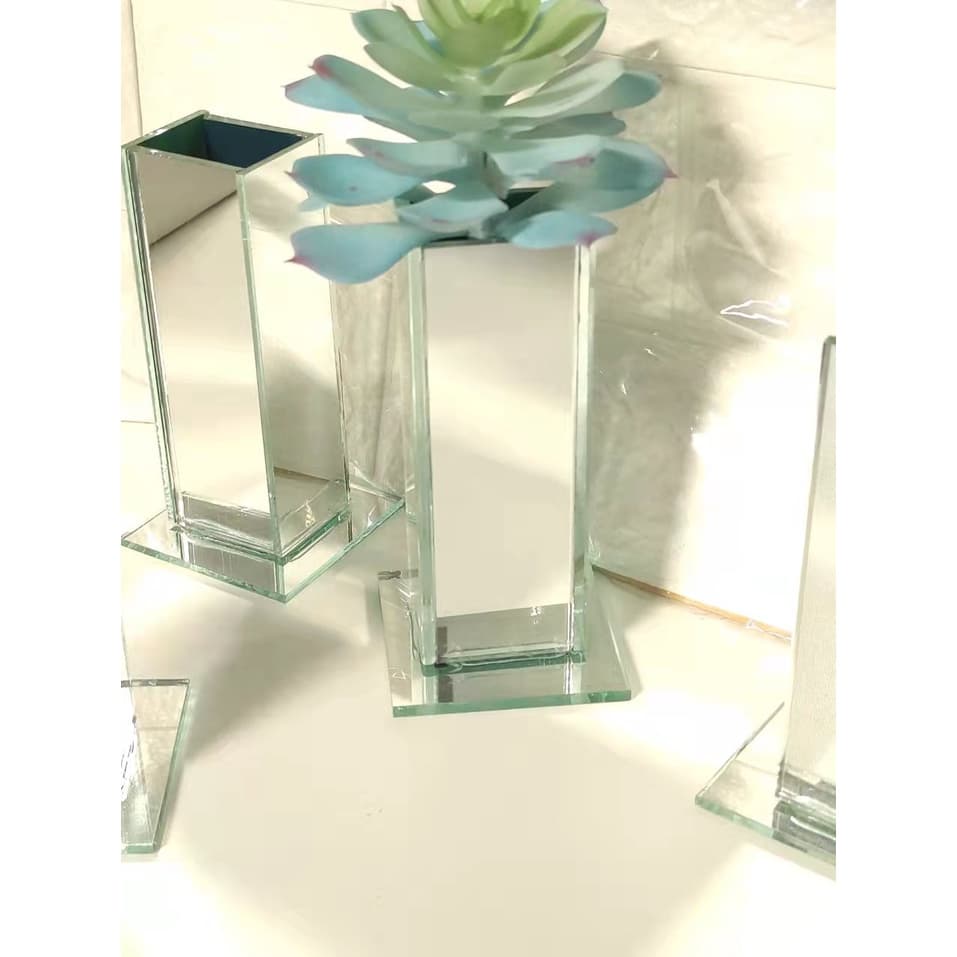 Vaso de vidro espelhado 13cm/17cm