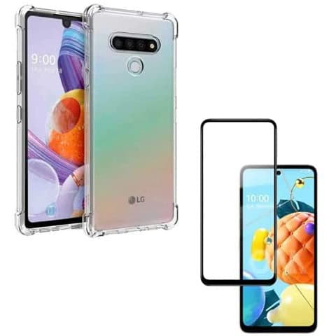 Kit Capinha Anti Shock + Película Vidro 3D 9D Compatível LG K71