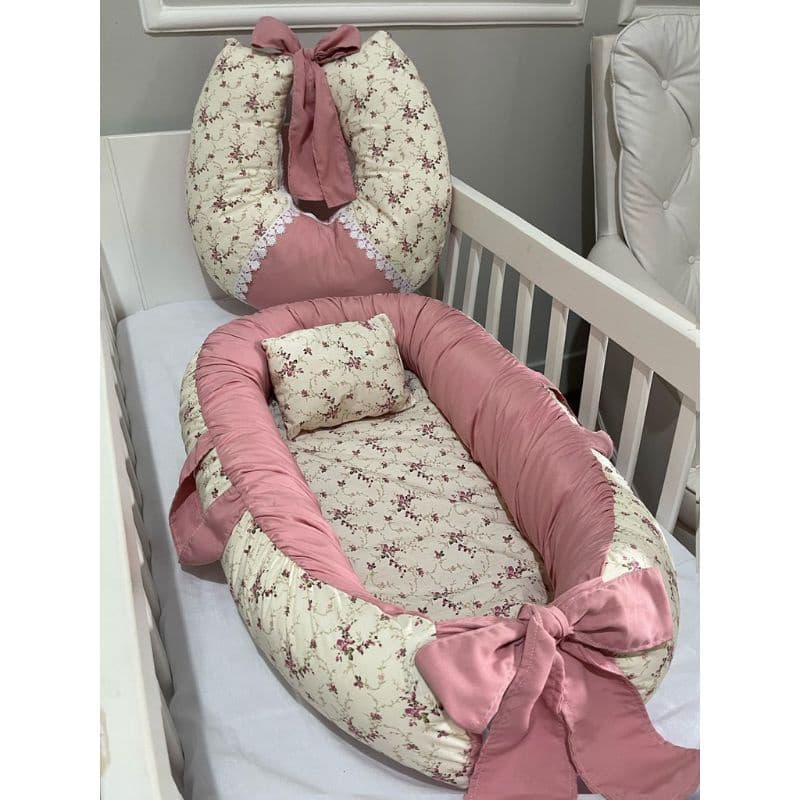 Ninho redutor de berço+Almofada amamentar c/zíper