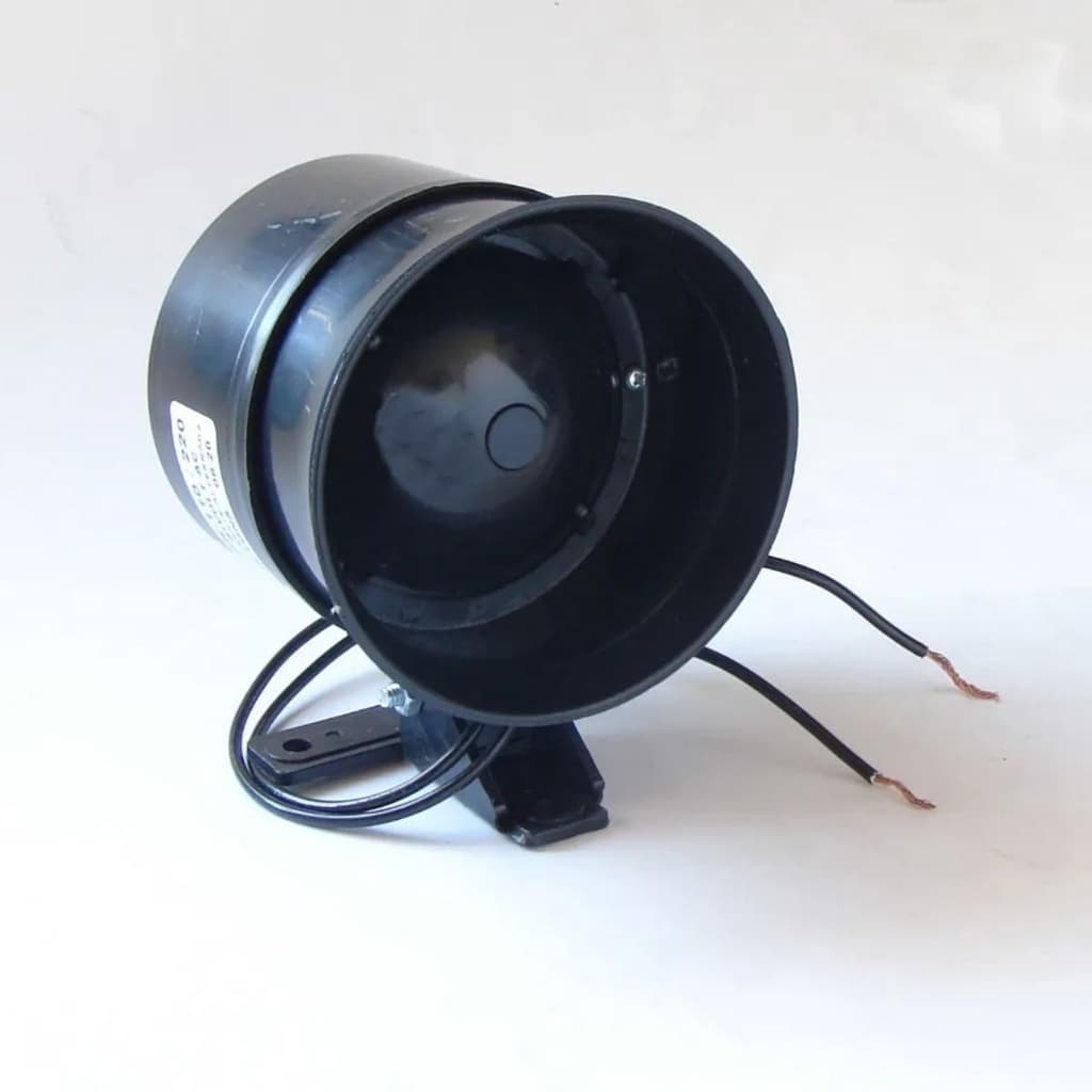 Sirene Alarme com 6 Tons Bivolt 110 Ou 220v + Interruptor