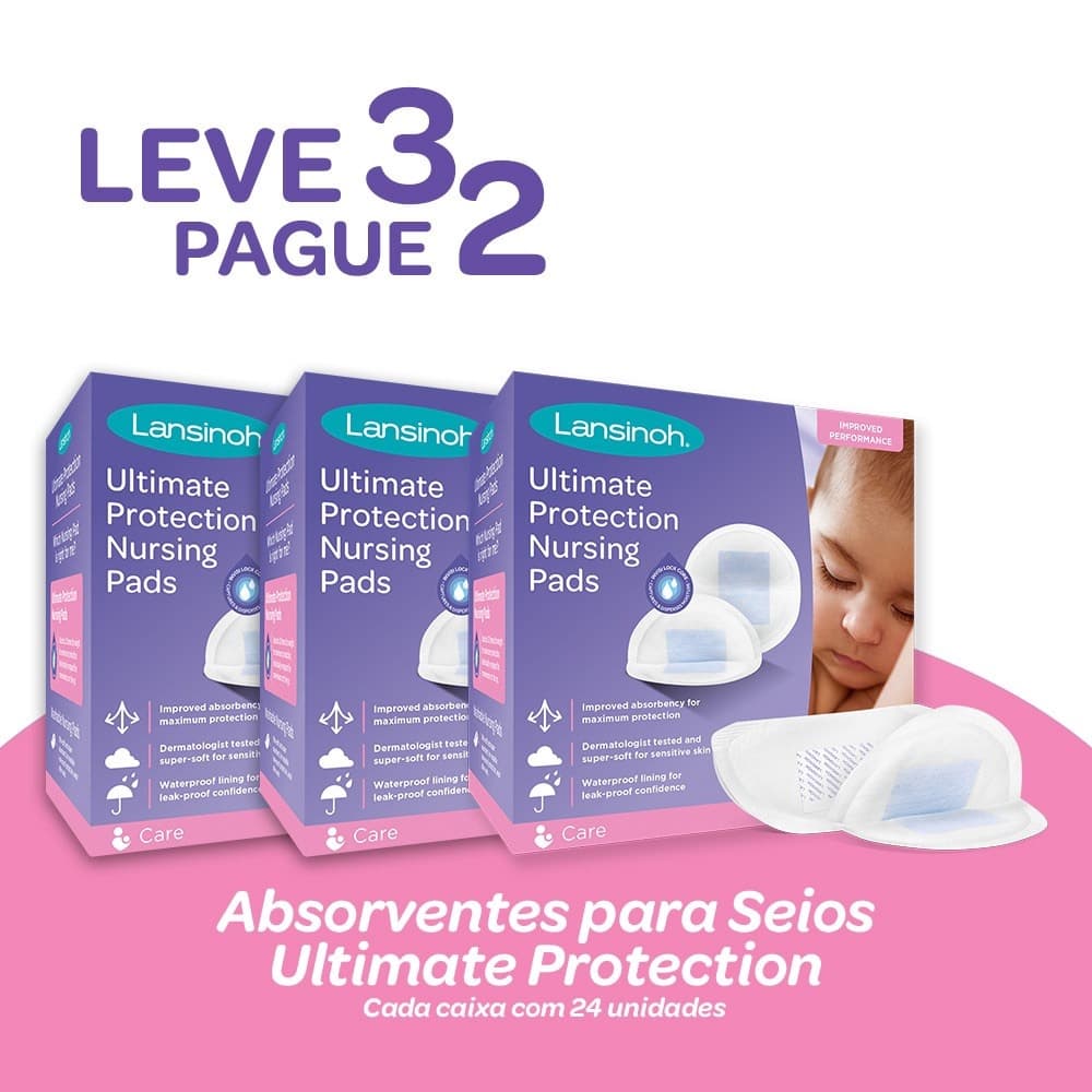 Absorventes amamentação  Ultimate Protection Lansinoh - Leve 3 Pague 2