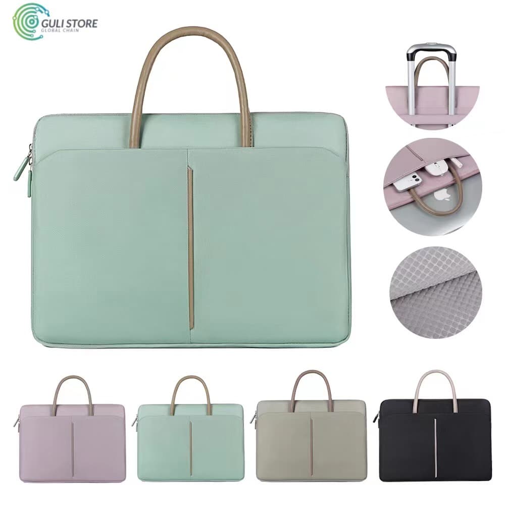Para Bolsa De 13,3 14 15 Notebook De 15,6 Polegadas À Prova De Choque Computador Laptop Com Manga