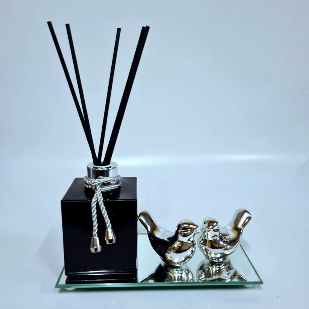 Kit Difusor para essência + bandeja + 2 Pássaros
