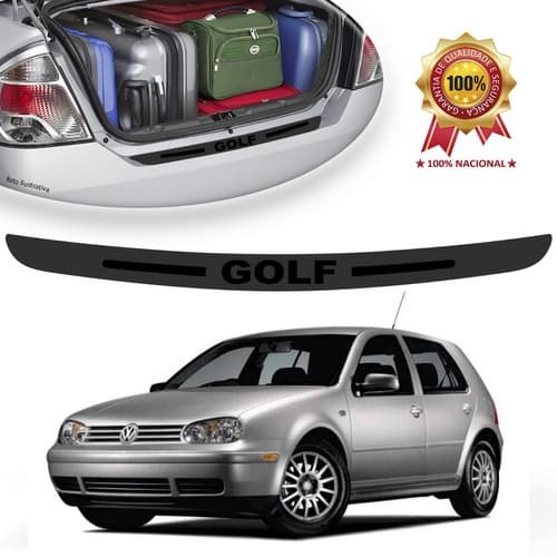Protetor Soleira Adesivo Porta Malas Vw Golf Preto