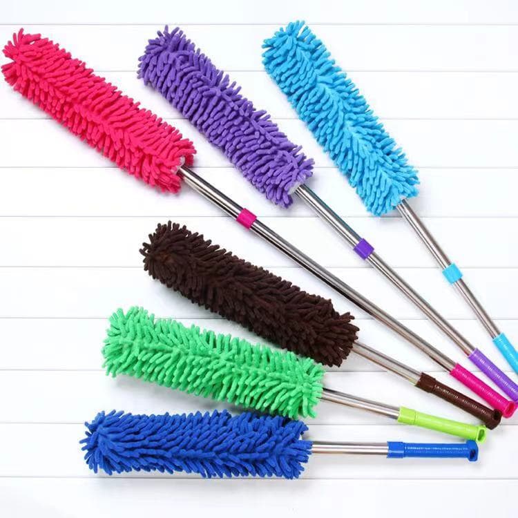 Espanador Microfibra Eletrostático Cabo Retrátil