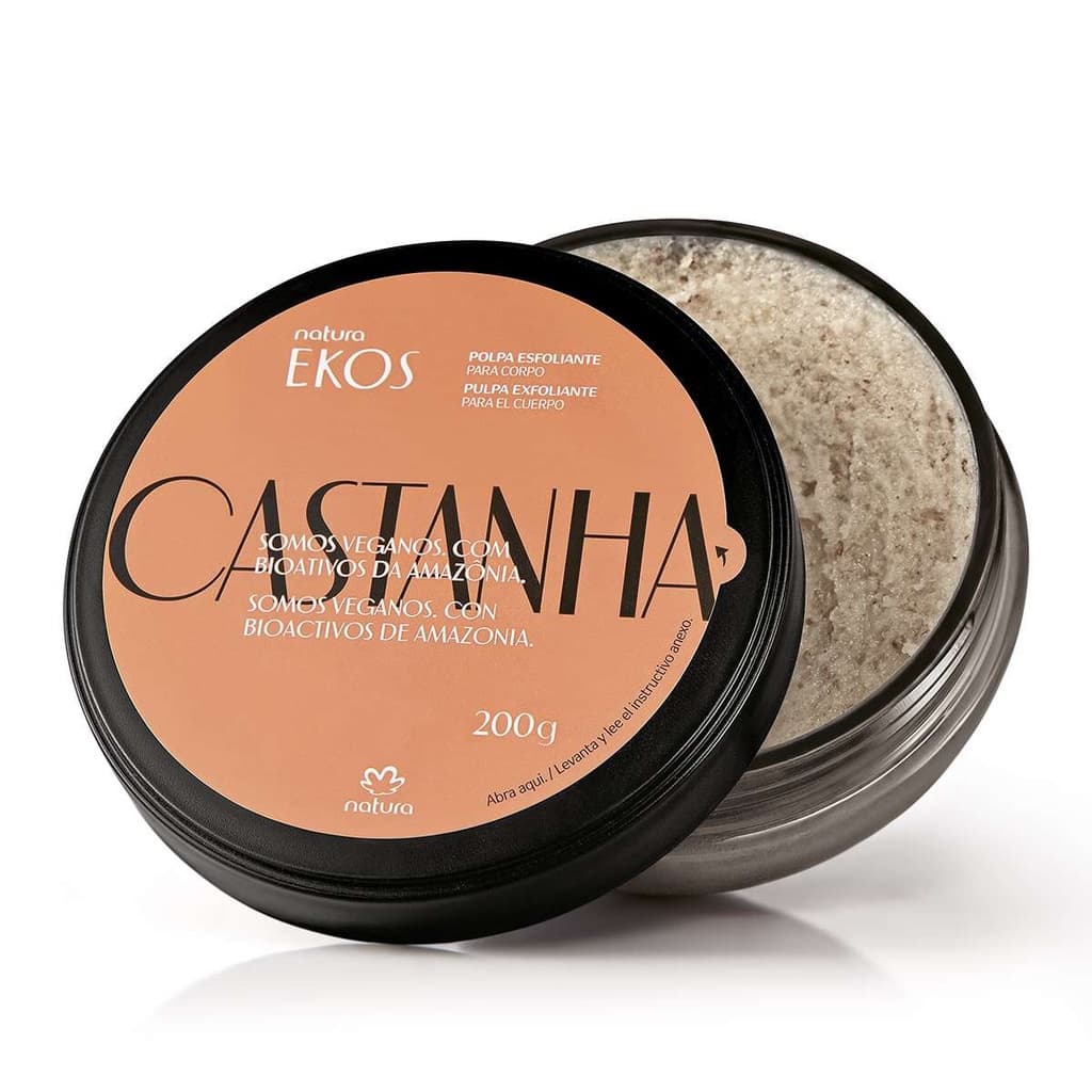 Polpa Esfoliante Hidratação e Renovação para o Corpo Ekos Castanha Natura - 200g