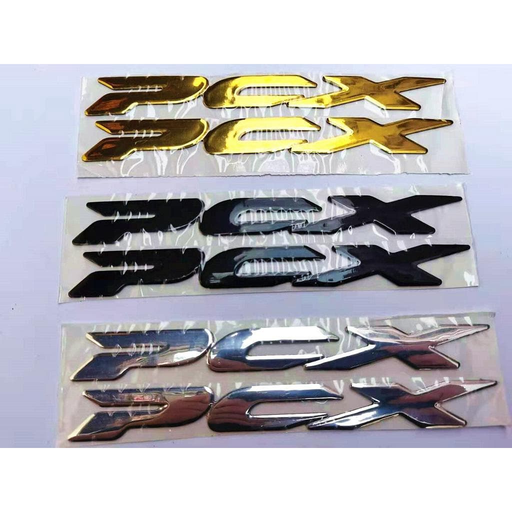 2 Pcs 3d Resina Gel Emblema Fender Tanque Pad Logotipo Adesivos Decal Para Pcx Motocicleta Decoração