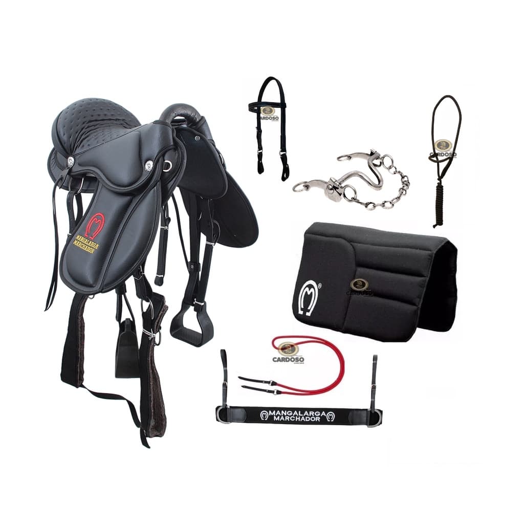 Sela Australiana Completa Para Montaria Pronta Para Uso