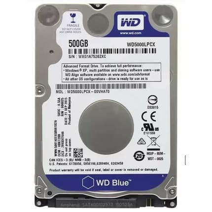 HD SATA de 500gb 2.5 - Para Notebook E Play 3 e 4