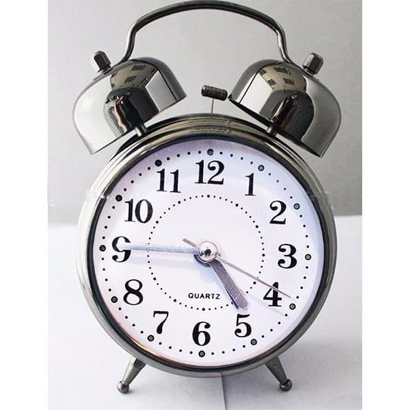 Despertador Modelo Antigo 2 Sinos Mecânico Cores Relogio