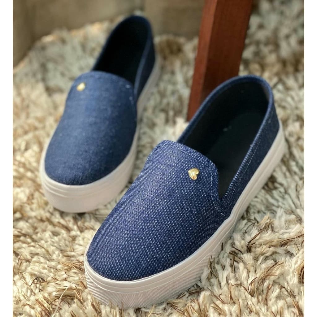 Tênis Slip On Feminino Iate Casual fácil Super Confortavel e Leve LANCAMENTO