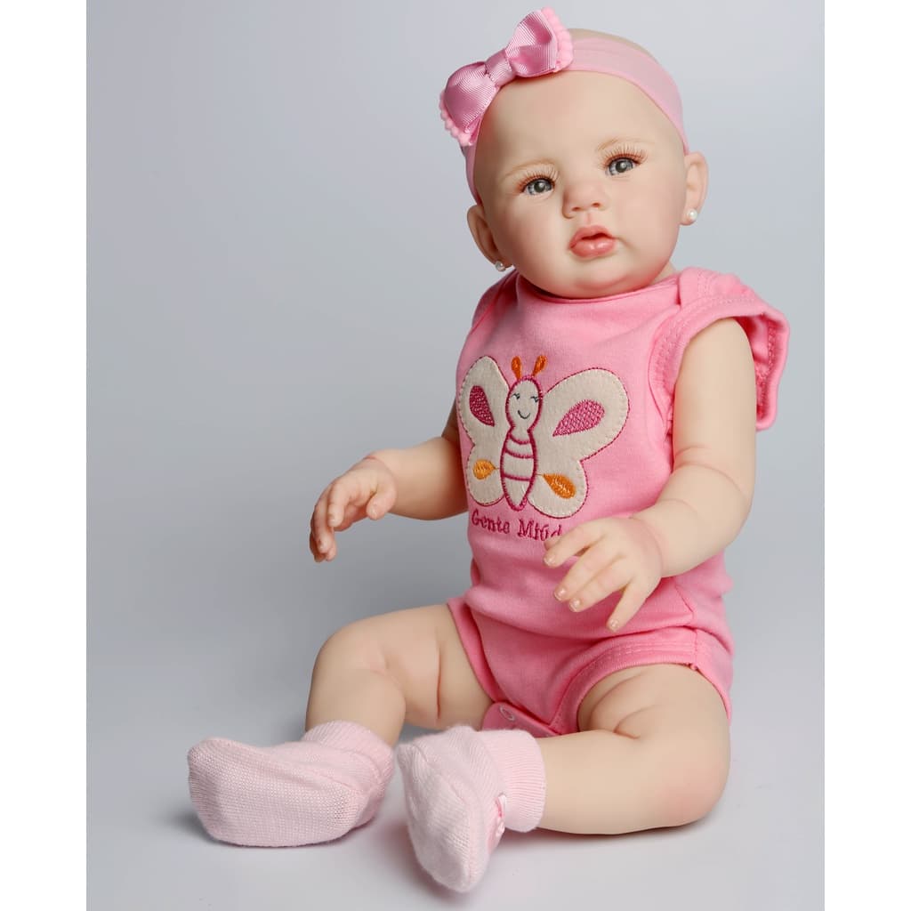 Boneca Bebê Reborn Abigail 48cm Realista Mundo Kids