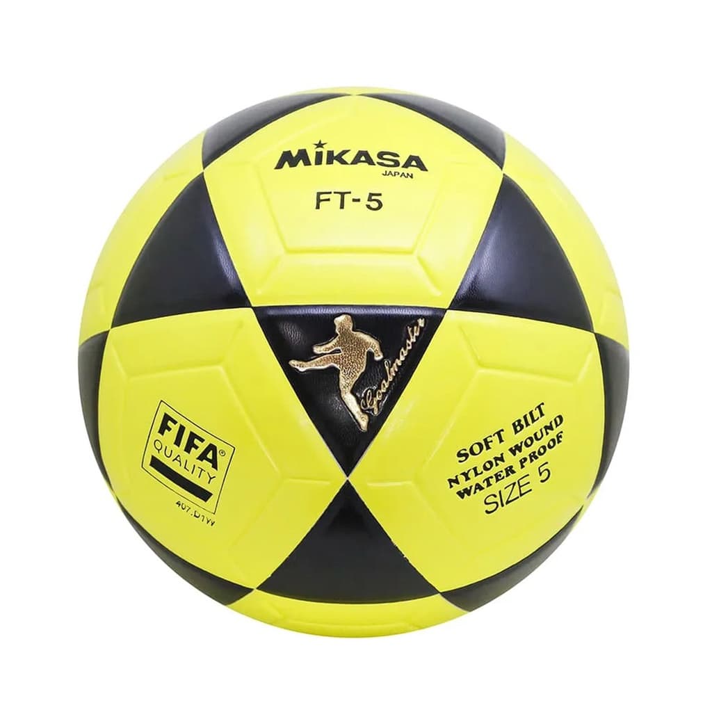 Bola Mikasa Futvolei Original Amarela/preta Ft-5 Altinha Futemesa Futevolei Mikasa Oficial