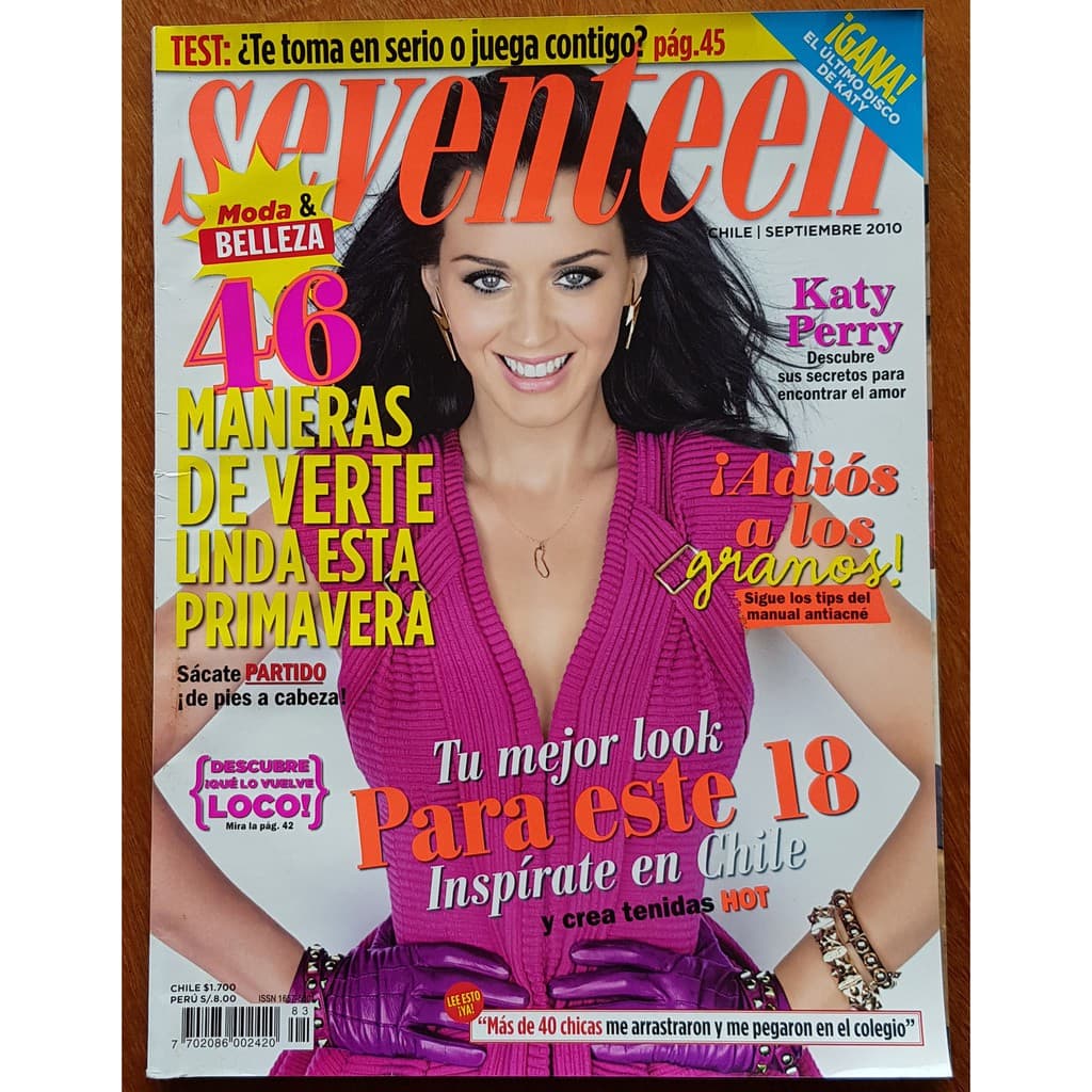 Revista Seventeen Chile Setembro/2010 Katy Perry