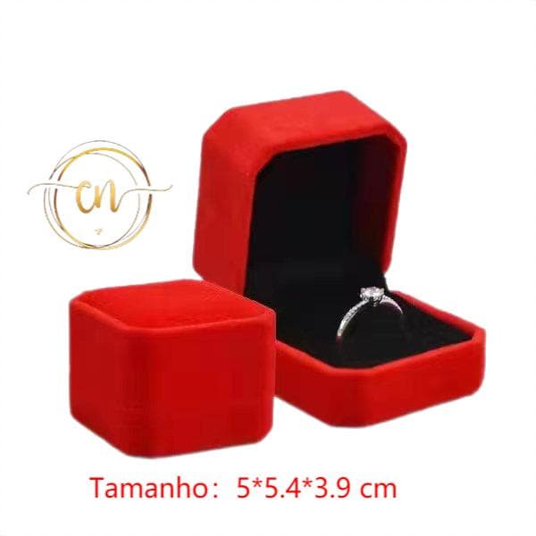 Z.W BIJUX - Caixinha de veludo estojo porta joias presente