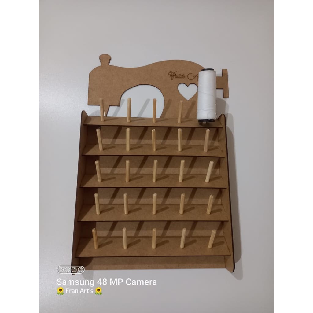 Organizador de linha de costura, suporte para linhas, carretel para carretel de linha até 15cm de altura