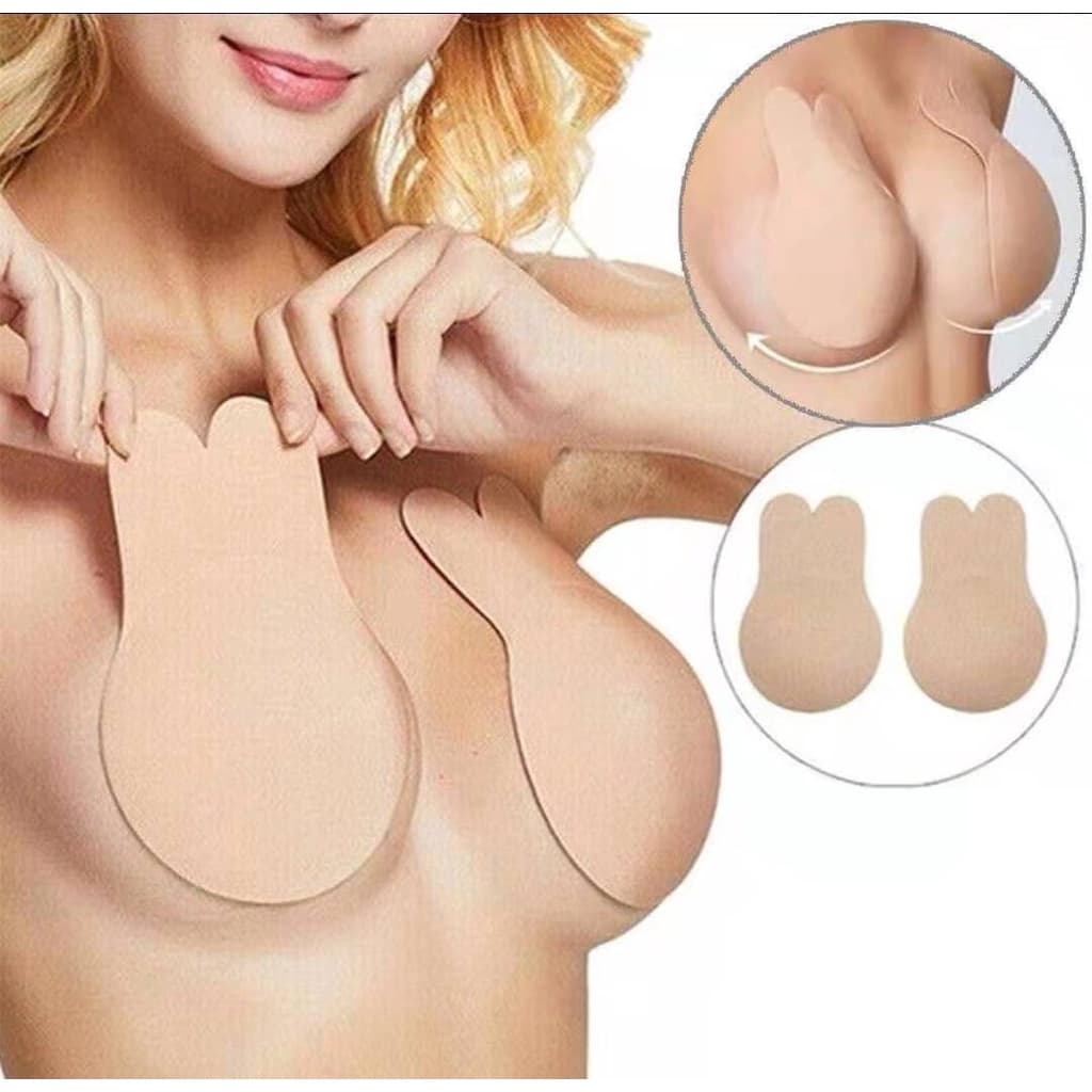 Sutiã Soutien Mágico Adesivo  Levanta Seio Invisível Não Cai Bege- 5 5 5