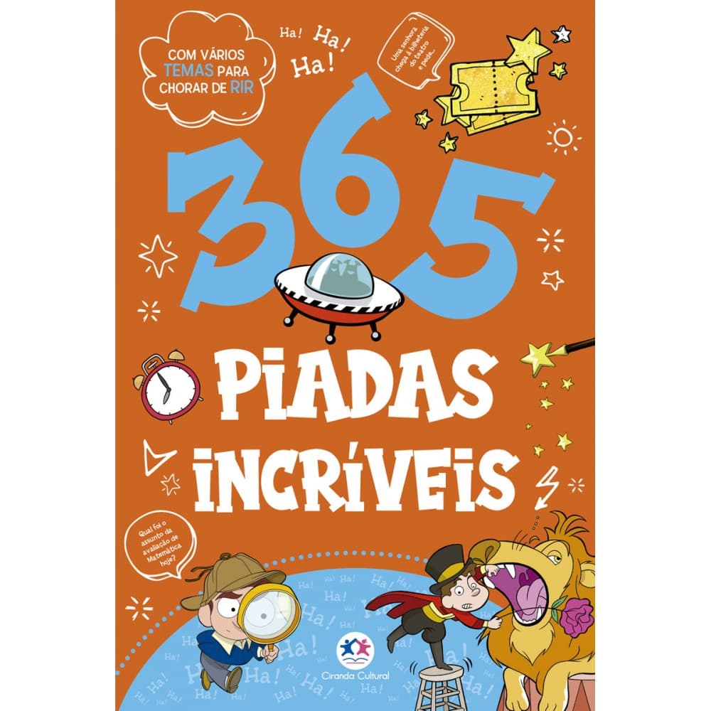 Livro - 365 piadas incríveis - Capa comum - Ciranda Cultural