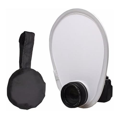 Mini Rebatedor Difusor Flash Triangular 30cm Portátil + Case