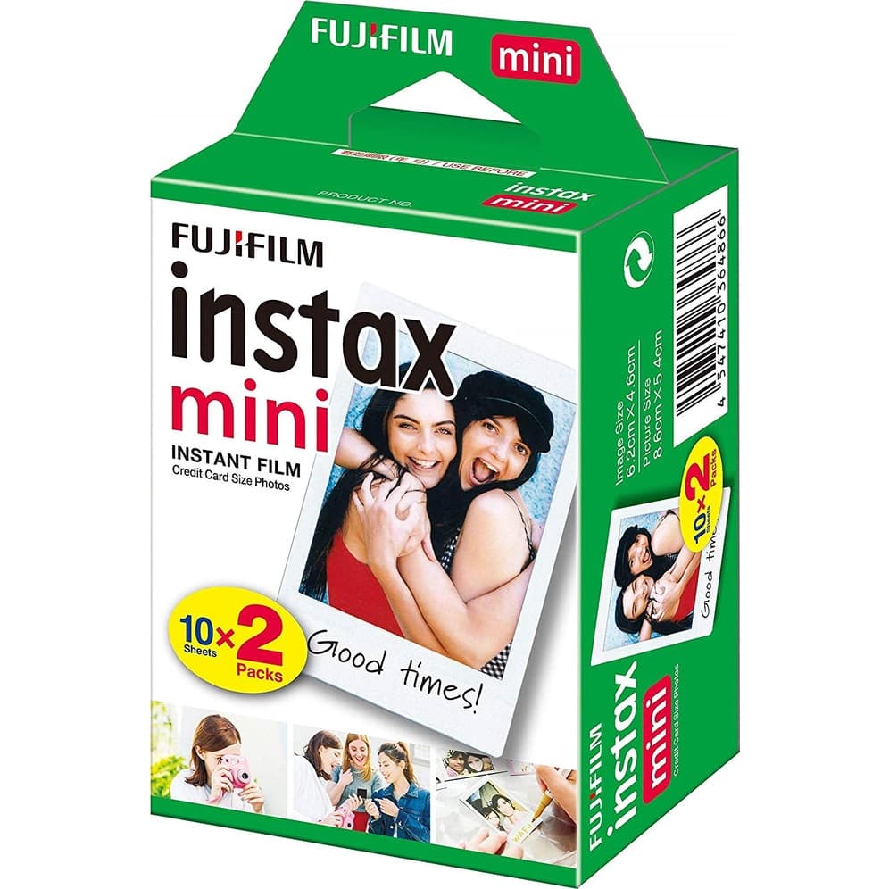 Filme Fotográfico Instantâneo Instax Mini Pack com 20 fotos Fujifilm