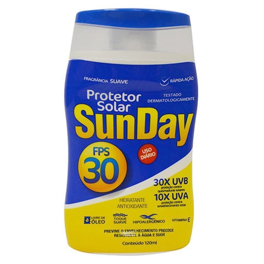 Protetor Solar Sunday FPS 30 USO DIÁRIO OU AÇÃO REPELENTE  Proteção UVA/UVB - 120ml