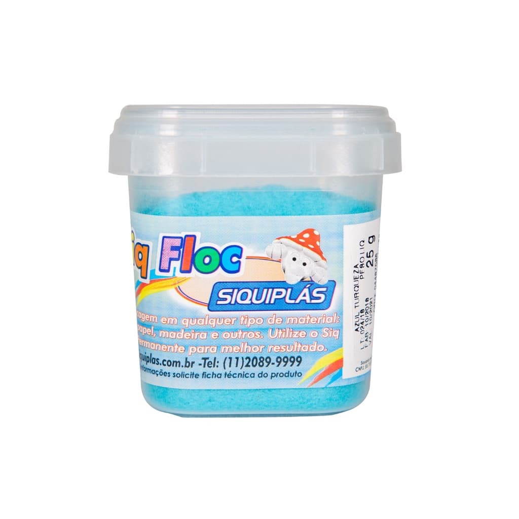 Siq Floc Pó Camurça e Cola de Contato para Floc (cola vendido separado)