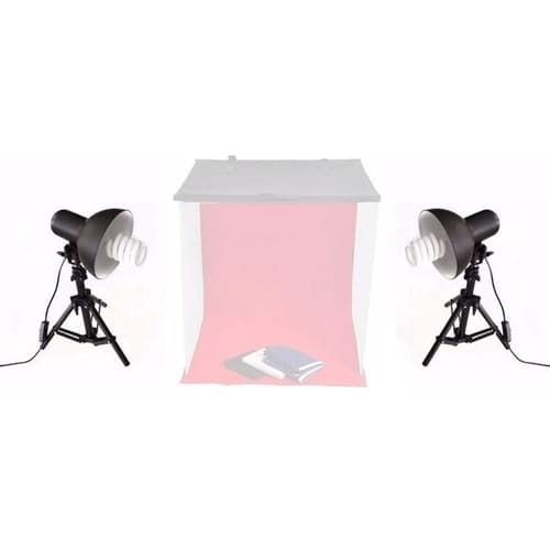 Kit Tripé Iluminador 90w Mini Estudio 110 Ou 220v Pkl45