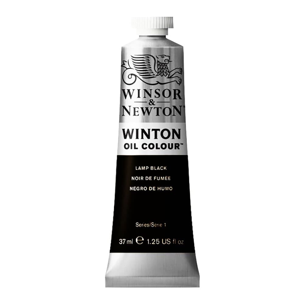 Tinta Óleo Winton Winsor & Newton 37ml 337 Lamp Black