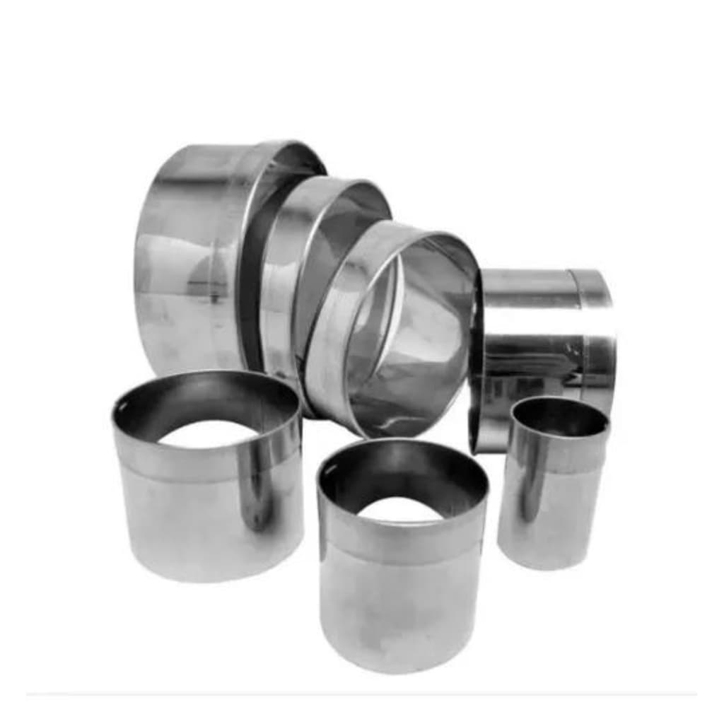 Jogo Cortador Redondo Kit Com 7 Peças Em Aço Inox