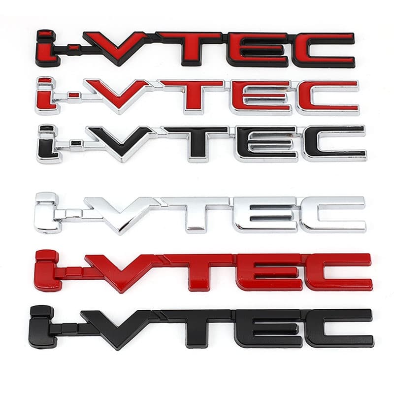 3D VTEC Adesivo De Carro Logo Metal Emblema Decalques Para Honda City cb400 vfr800 i-cb750 Civic Accord