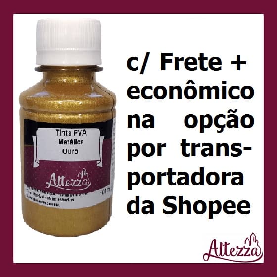 Tinta PVA Metálica 100ml Altezza alto brilho com maior rendimento