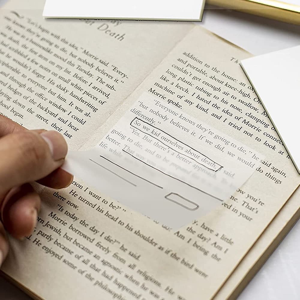 Bloco De Anotação Adesivo Transparente 50 Folhas 76x76mm