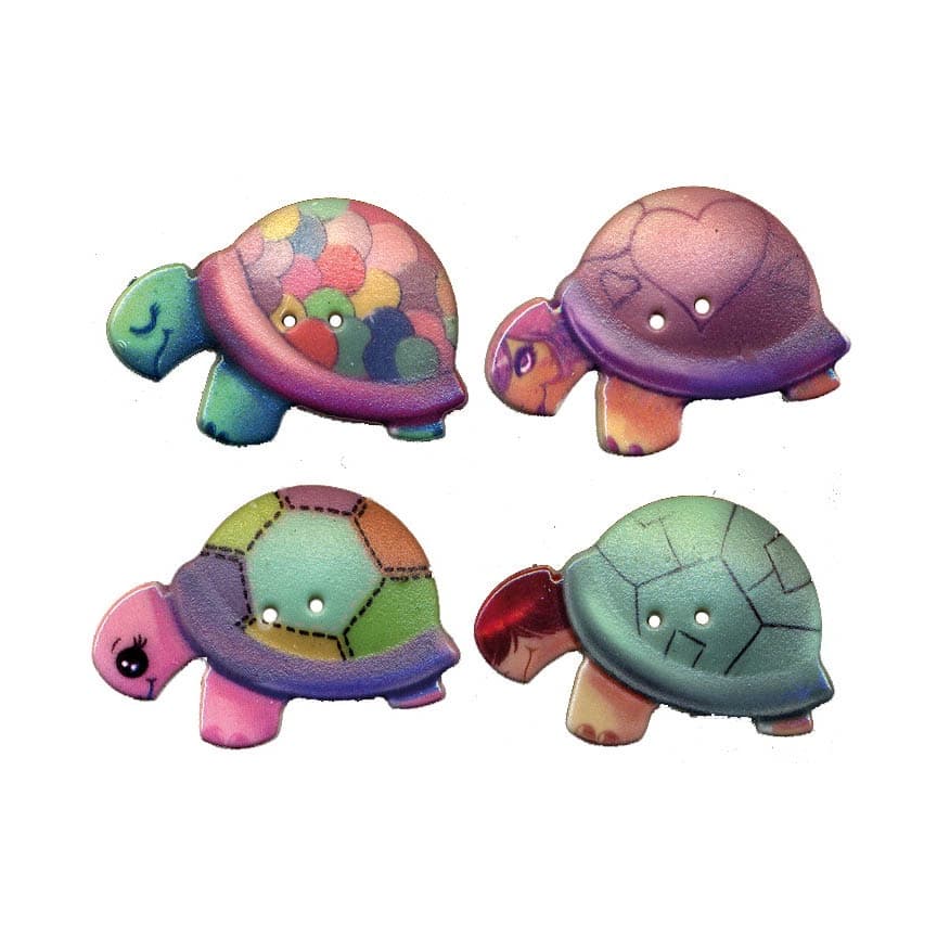 Botão Tartaruga 4 Unidades