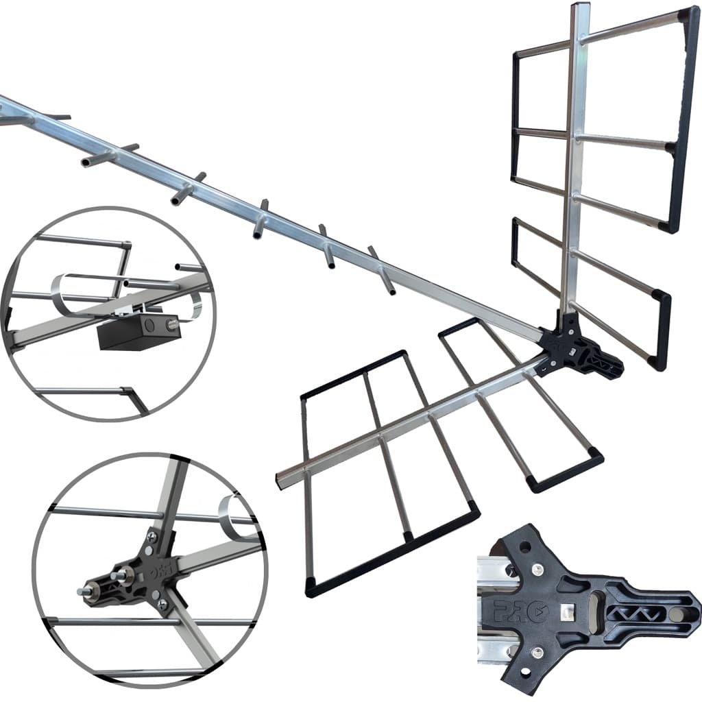 Antena TV Boca Jacaré Uhf Digital Área Rural Zona Afastada Fazenda Sítio Chacara Alto Ganho 18dbi Promoção
