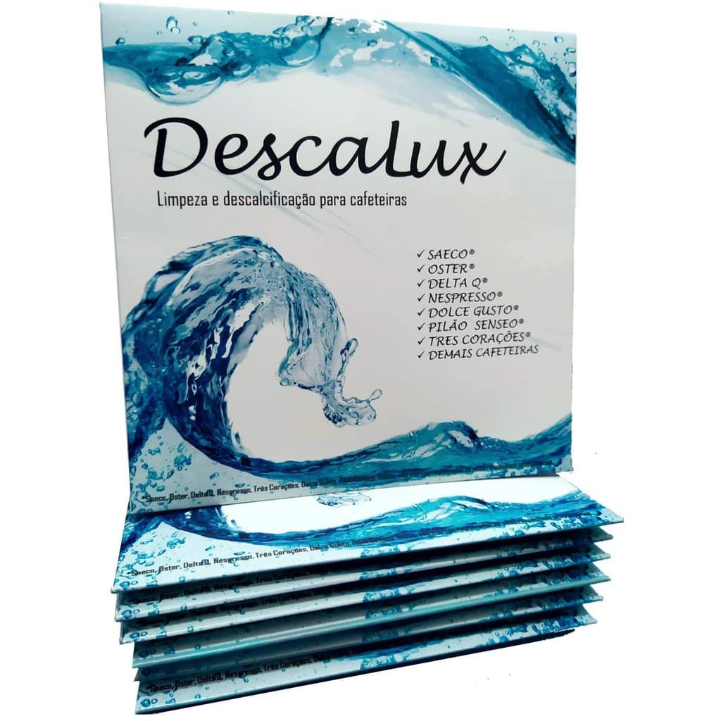 Descalcificante Limpeza Nespresso Dolce Gusto Tres Corações Oster Descalux Saeco Gaggia Jura Cafeteiras Descalcificador