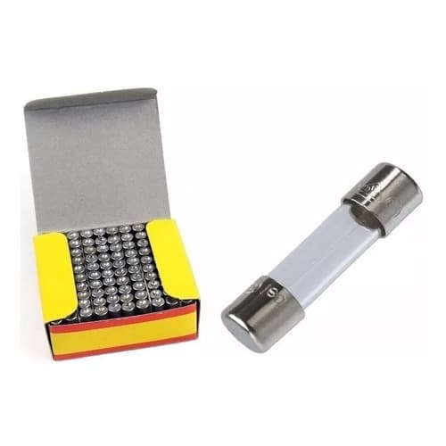 Kit 100 Peças - Fusível Vidro Pequeno 5x20 6A