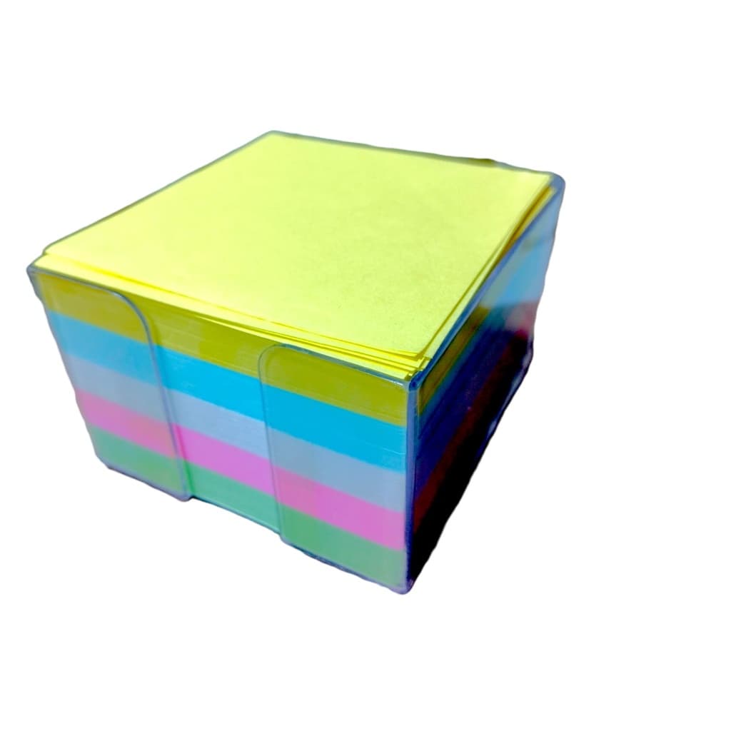 Bloco De Anotação De Papel Com 500 Folhas E Suporte 76x76mm