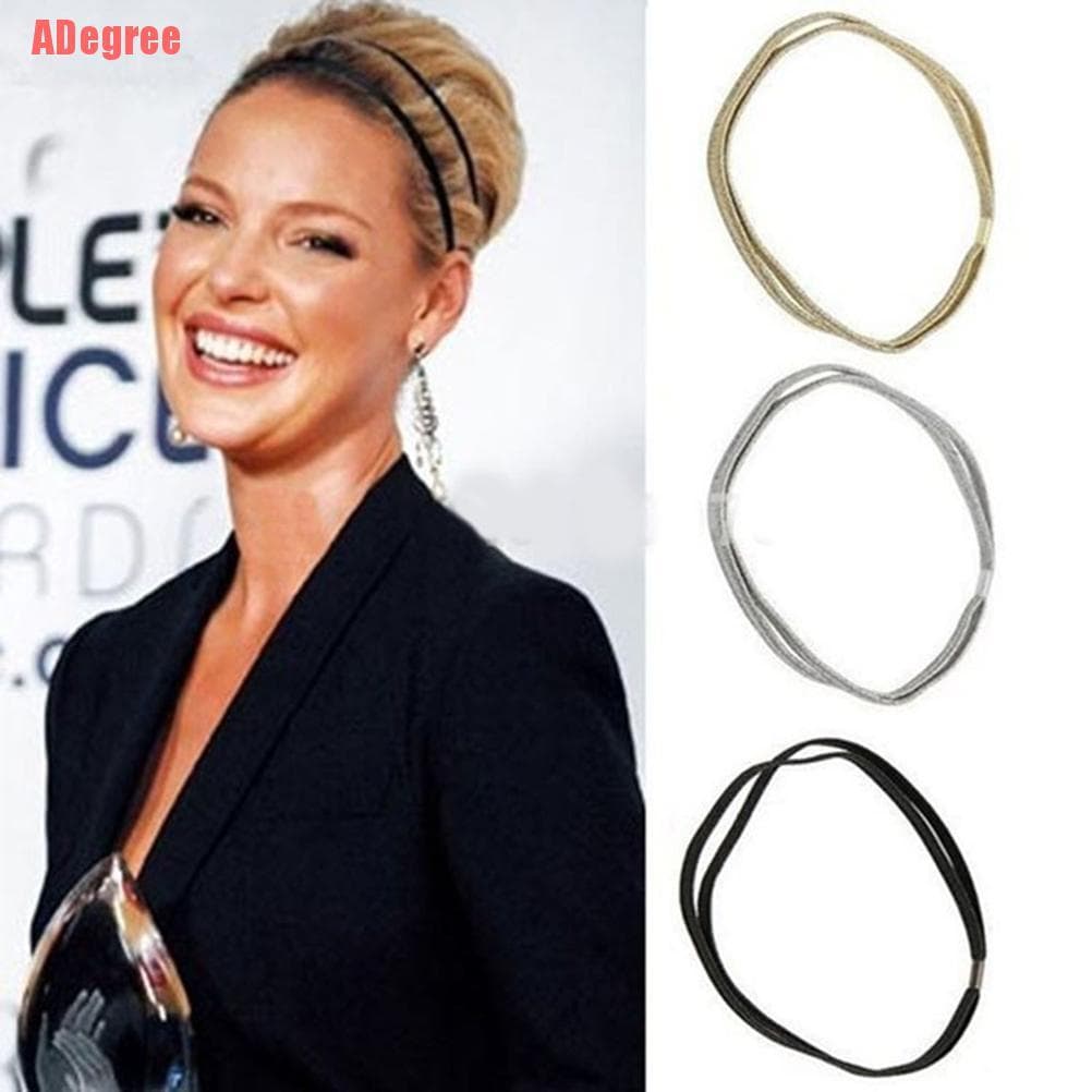 | Desgravamento Faixa Elástica Feminina Com Estilo Elástico Para Cabelo Brilho Duplo Trançado