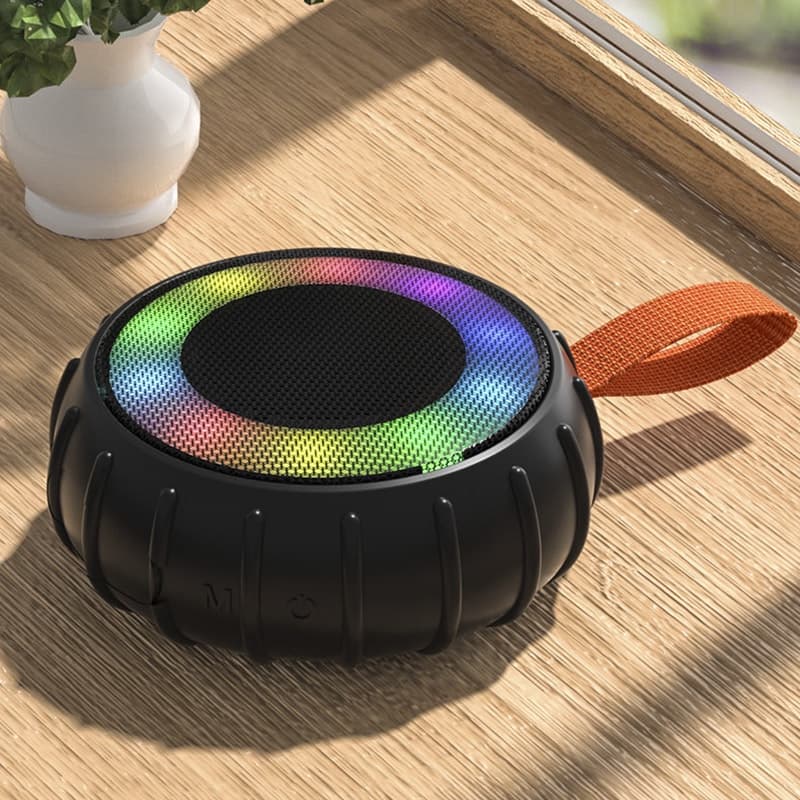 Caixa de som Bluetooth a Prova D'agua Led RGB Sd portátil
