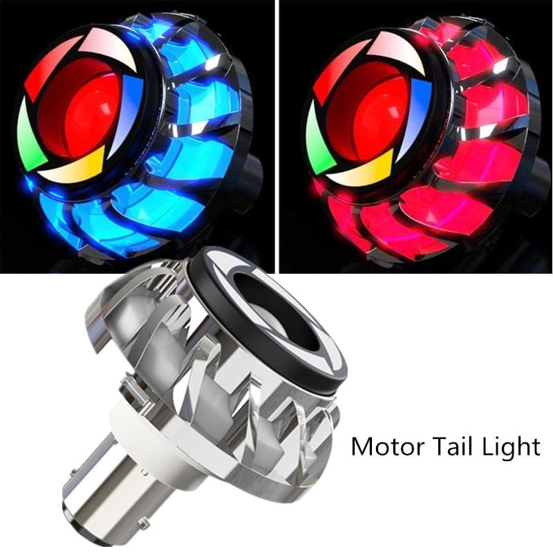 WENWEI 1 Pc Luz Da Motocicleta Strobe Aviso LED De Freio Cauda Do Flash Traseiro Anjo Olhos Lâmpada Motobike