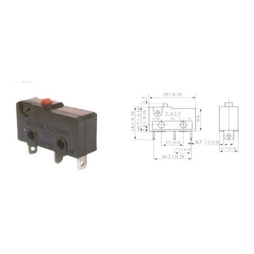 Kit 10 Peças - Chave Micro Switch Kw11-3z-1 3t 3a