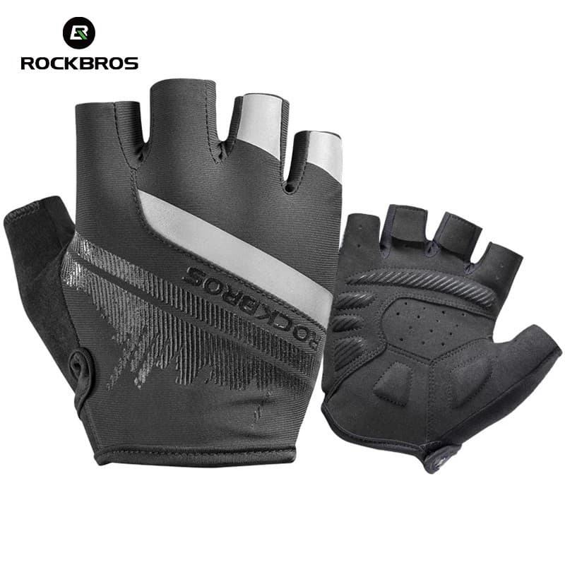 Rockbros Luvas Para Ciclismo Primavera Verão À Prova De Vento Reflexivo Tela Sensível Ao Toque Antiderrapante