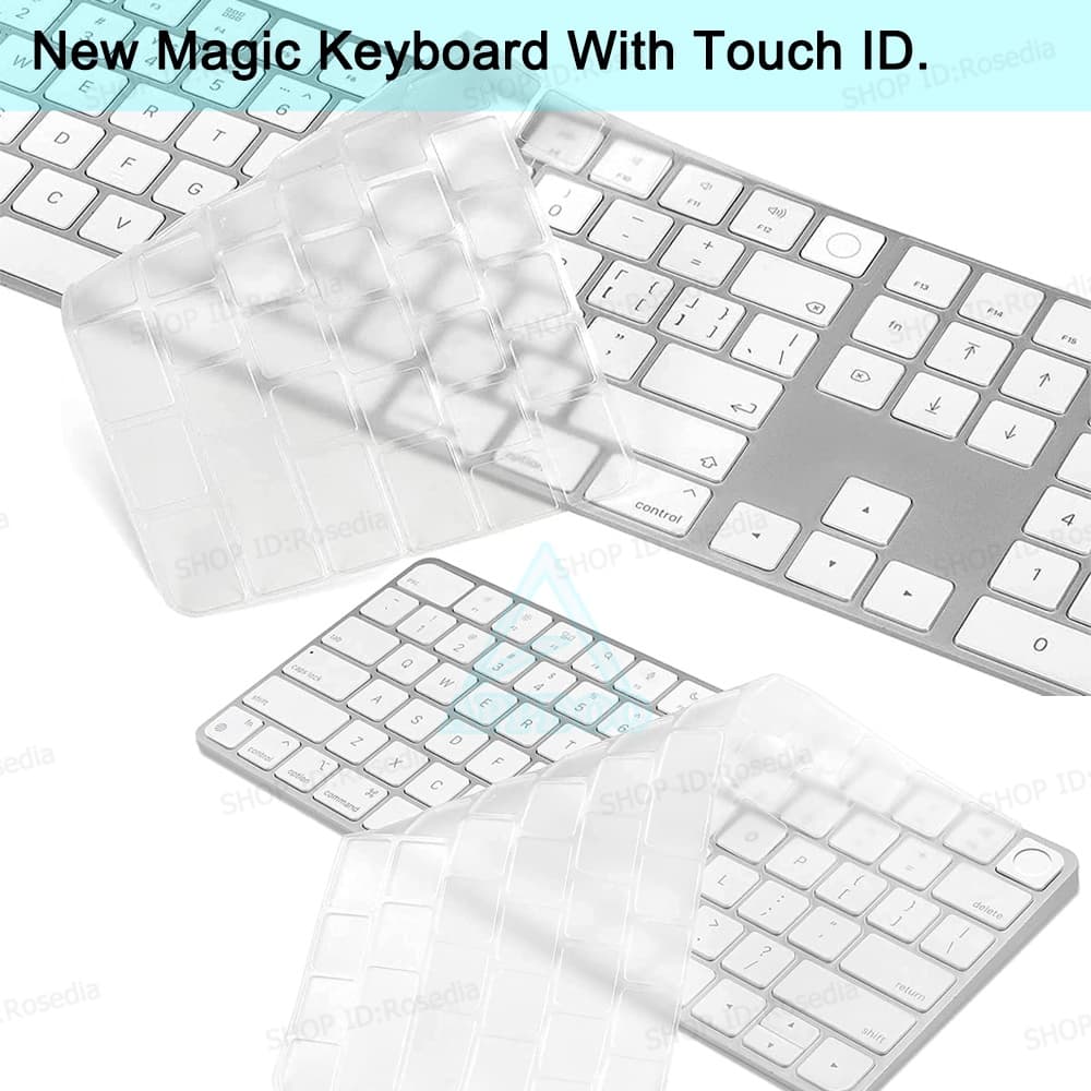 NEW 2021 Magic Transparent US Keyboard Cover A2449 A2450 A2520 A1843 For Apple imac Keyboard